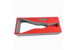 China Luxury Retail Lip Gloss Boxes Red Printed Custom Hole Insert supplier
