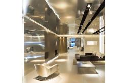 China Meeting Room Decorative Brass Screen Partition Stainless Steel Panel supplier