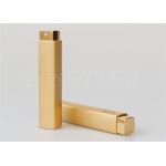 Gold Square Twist And Spritz Atomiser Refillable 20ml Glass Lovely Matte