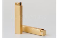 China Gold Square Twist And Spritz Atomiser Refillable 20ml Glass Lovely Matte supplier