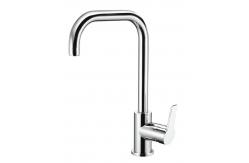 China Rotatable Deck Mounted Kitchen Mixer Taps Single Hole Single Handle Kitchen Faucet supplier