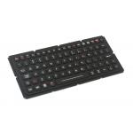 Illuminated IP65 ruggedized silicone rubber 83 keys keyboard for military computer