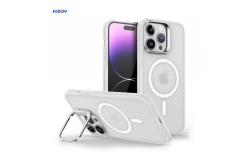 China Military Grade Shockproof Magsafe Cell Phone Case with Metal Camera Stand supplier