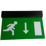 Alumium End Cap Battery Powered Rechargeable Double Sided Exit Signs