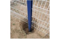 China Galvanized electrostatic spray or PVC dipped coating peach post welded mesh fence supplier
