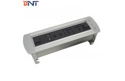 China The Silver  Aluminum Alloy Electric  Desk Flip Up Hidden Socket supplier