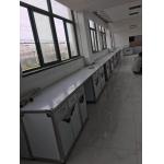 stainless lab furniture lab workbench stainless steel laboratory table wall bench 6000x750x850mm for sale