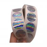 Waterproof 2D 3D Round Roll Hologram Authentic Stickers for sale