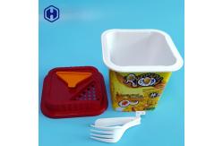 China Instant Food 92MM IML Plastic Containers With Holes supplier