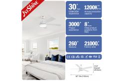 China Quiet Led Modern Ceiling Fan With Light And Remote Control DC Motor supplier