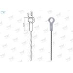 Fuse Cut Ended Stainless Wire Lifting Slings , Eyelet Terminals Wire Rope Assemblies for sale