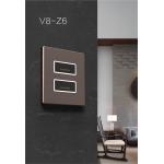 12 Volt Wall Switch RS485 , Aluminum Smart Push Button Light Switches for sale