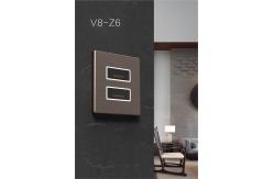 China 12 Volt Wall Switch RS485 , Aluminum Smart Push Button Light Switches supplier