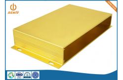 China Golden Anodized Aluminum Extrusion Processing Electronic Enclosure supplier