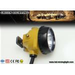28000 Lux 3W IP68 Waterproof Mining Cap Lights with Warning Light Battery Box