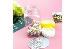 China Sticker Label PET 12 Oz Square Plastic Bottles With Lid Tamper Proof supplier