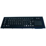 Ultra thin IP65 Dynamic Industrial Black Metal Keyboard Durable Vandal resistant for sale