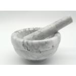 Glossy Stone Pestle Mortar Grey Color Easy Cleaning OEM Acceptable for sale