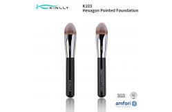 China Tapered Foundation Luxury Makeup Brushes with Soft Synthetic Bristles supplier