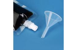 China Custom Gravure Printing Stand Up Liquid Pouches Transparent Drink Juice Spout Pouch supplier