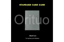 China Tcg Games Non Glare Trading Card Sleeve Double Matte Cpp 66x91mm supplier
