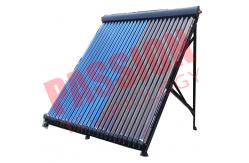 China Black Pressurized Thermal Solar Collector Heat Pipe For Swimming Pool supplier
