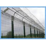 High Level Security Welded Panel Barrier Anti - Climb 358/3510 Fence Panel for sale