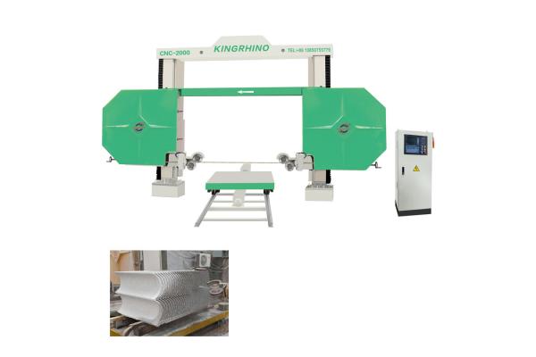 11Kilowatts 3000x3000x1500mm CNC Diamond Wire Saw Cutting Machine For Marble Granite Sandstone