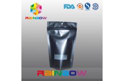 China Reusable Matte Black Doypack k Coffee Bag Gravure Printing Moisture Proof supplier