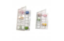 China 6 Pack Custom Macaron Clear Tray Recyclable Plastic Chocolate Tray supplier