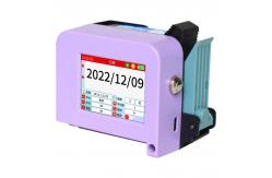 China Purple Mini Inkjet Printer 2.4 Inch Screen Printer Production Date supplier