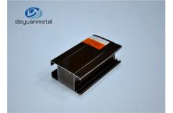 China Electrophoresis Bronze Aluminum Window And Door Frame Profile With Sand Blasting supplier