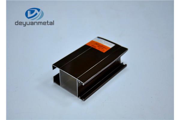 Electrophoresis Bronze Aluminum Window And Door Frame Profile With Sand Blasting