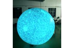 China Hot selling inflatable helium balloon PVC white with logo and led light supplier
