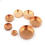 150 PSI 400°F Polished Finish Copper Pipe Cap Threaded Pipe End Cover for sale