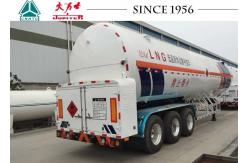 China Durable 3 Axle LNG Tank Trailer Vacuum Insulation Type 30-60 M³ Capacity supplier