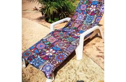 China Personalized Microfiber Sand Free Custom RPET Custom Beach Towel With Zipper Pocket supplier