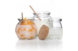 China Eco Friendly Glass Pudding Jars Dessert Container For Sauce Pickles 300ml supplier