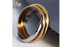 China 1.5mm Thickness Three Piece Stackable Engraved Rings supplier