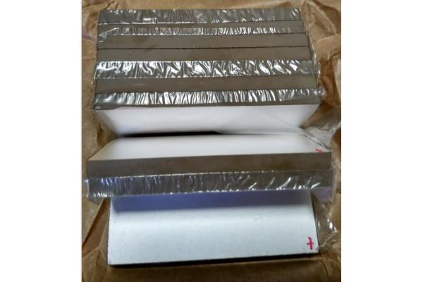 Rectangle Shape Piezoelectric Ceramic Plate P4 / P8 Good Heat Resistance