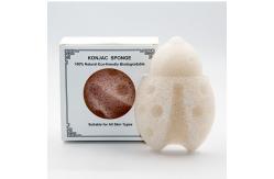 China Deep Cleansing Ladybug Bath Konjac Sponge For Sensitive Skin supplier