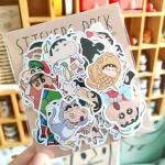 Personalized Cartoon Adhesive Tear Resistant Seal Sticker Label with Custom 4c Offset Printing