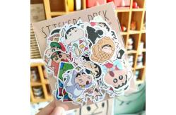 China Personalized Cartoon Adhesive Tear Resistant Seal Sticker Label with Custom 4c Offset Printing supplier