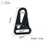 Heavy Duty Carabiner Hook Metal Webbing Buckle Strap Clip For Backpack