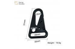China Heavy Duty Carabiner Hook Metal Webbing Buckle Strap Clip For Backpack supplier