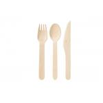 10000pcs/Carton 100% Birchwood 160mm 3g Compostable Cutlery Set for sale