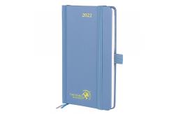 China Hardcover Tiny Pocket Planner 2023 Vertical Layout In Light Blue supplier