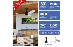 China 48 Inches Modern Ceiling Fan Without Led Light ABS Blade Dc Remote Control supplier