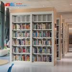Modern Bookcase Design Metal Library Bookshelf Fashion Stainless Floating Bookcase Wall With Adjuster Book Case for sale