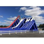 Customized Giant Inflatable Slide / Commercial Adult Inflatable Trippo Water Slide for sale